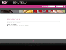 Tablet Screenshot of beaute.lu